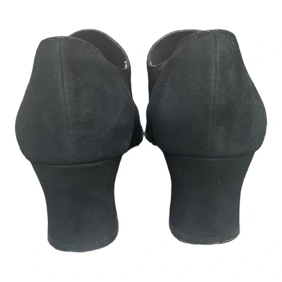 Salvatore Ferragamo Black Suede vintage Shoes size 7.5AA (narrow) - Picture 6 of 11